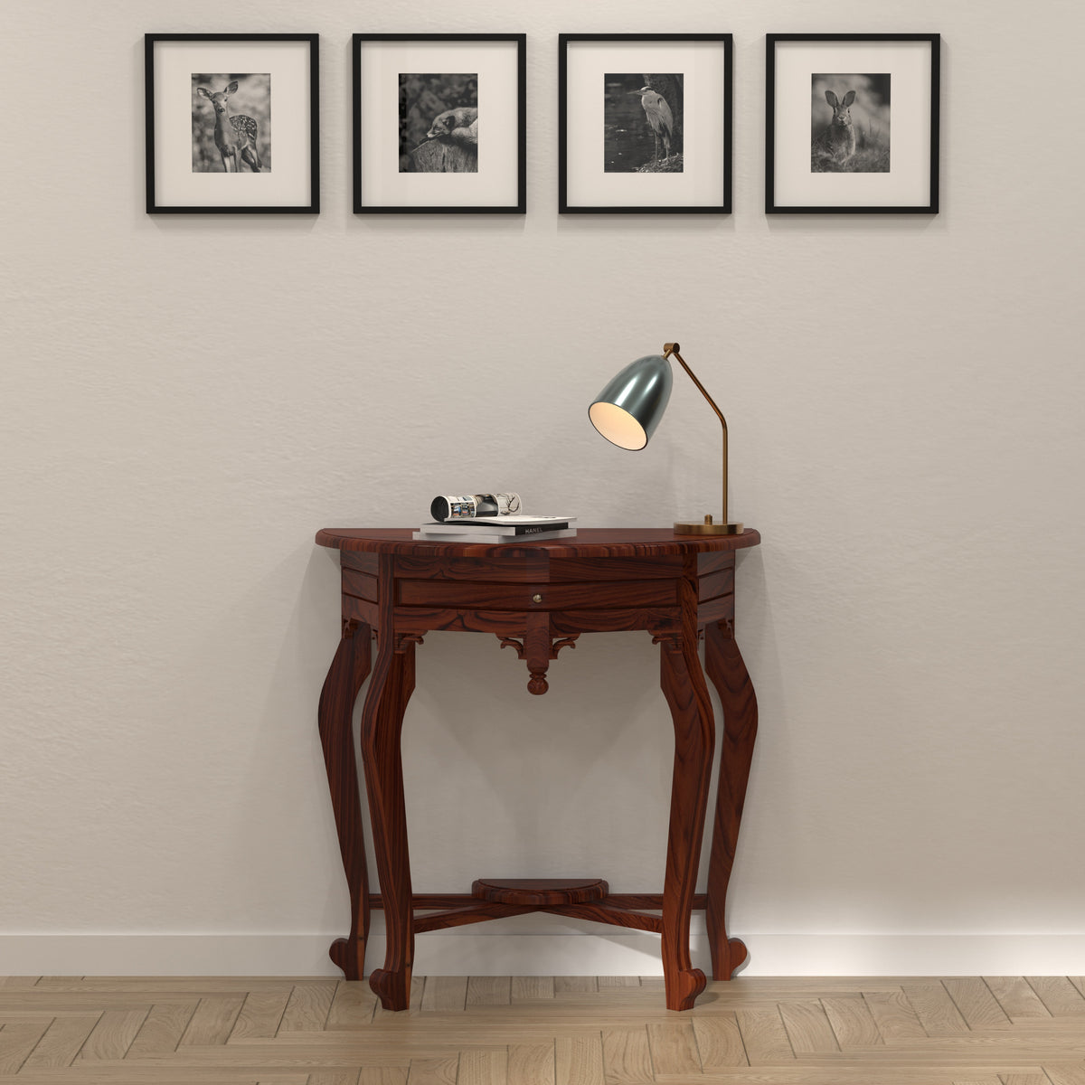 Giselle Solid Wood Console Table — view 1