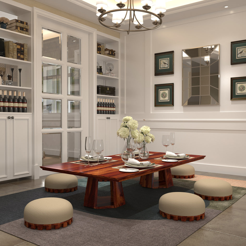 Takumi Solid Wood Floor Dining Set – product image 1