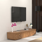 Delphine Geometric Engineered Wood TV Unit — view 1