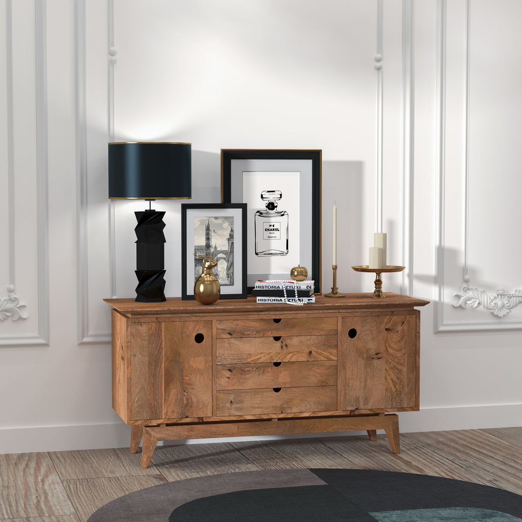 Liora Solid Wood TV Unit — view 1