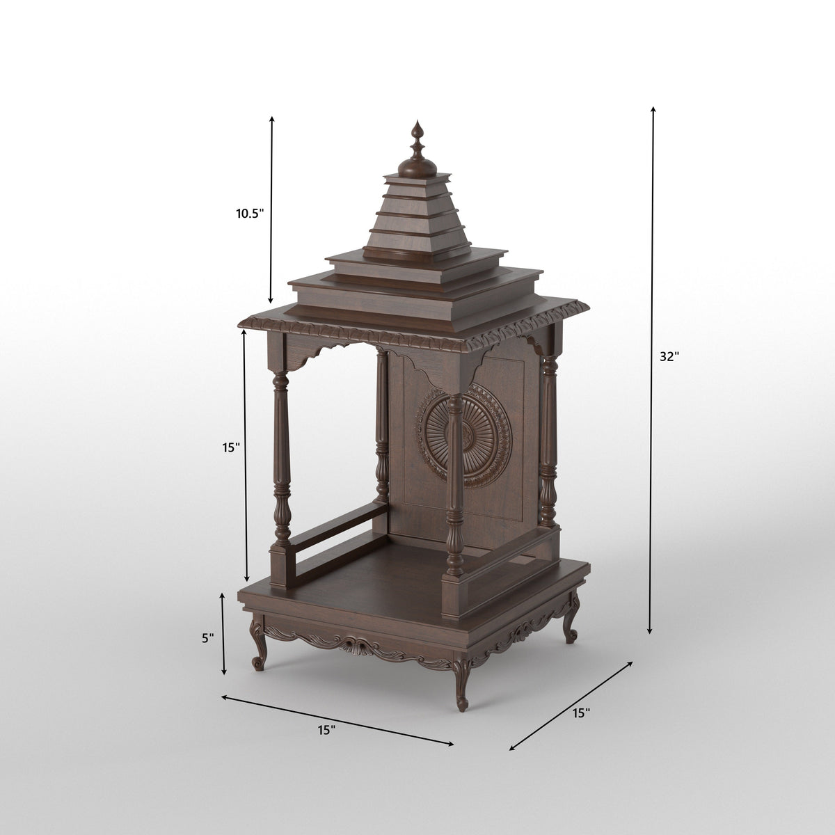 Cora Solid Wood Home Temple — view 6