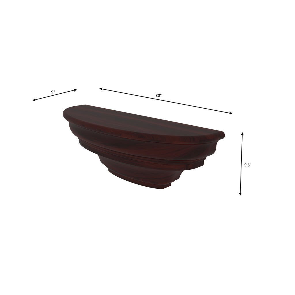 Renata Solid Wood Wall Shelf — view 2