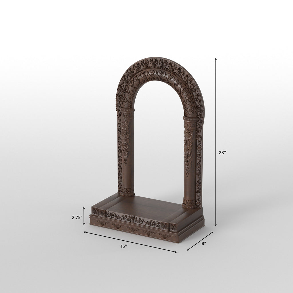 Bellamy Carved Arched Home Temple — view 6