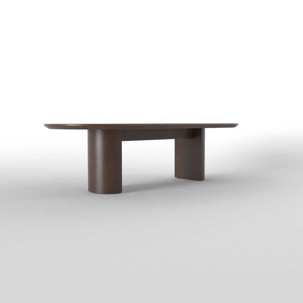 Akari Solid Wood Oval Floor Dining Set – product image 7