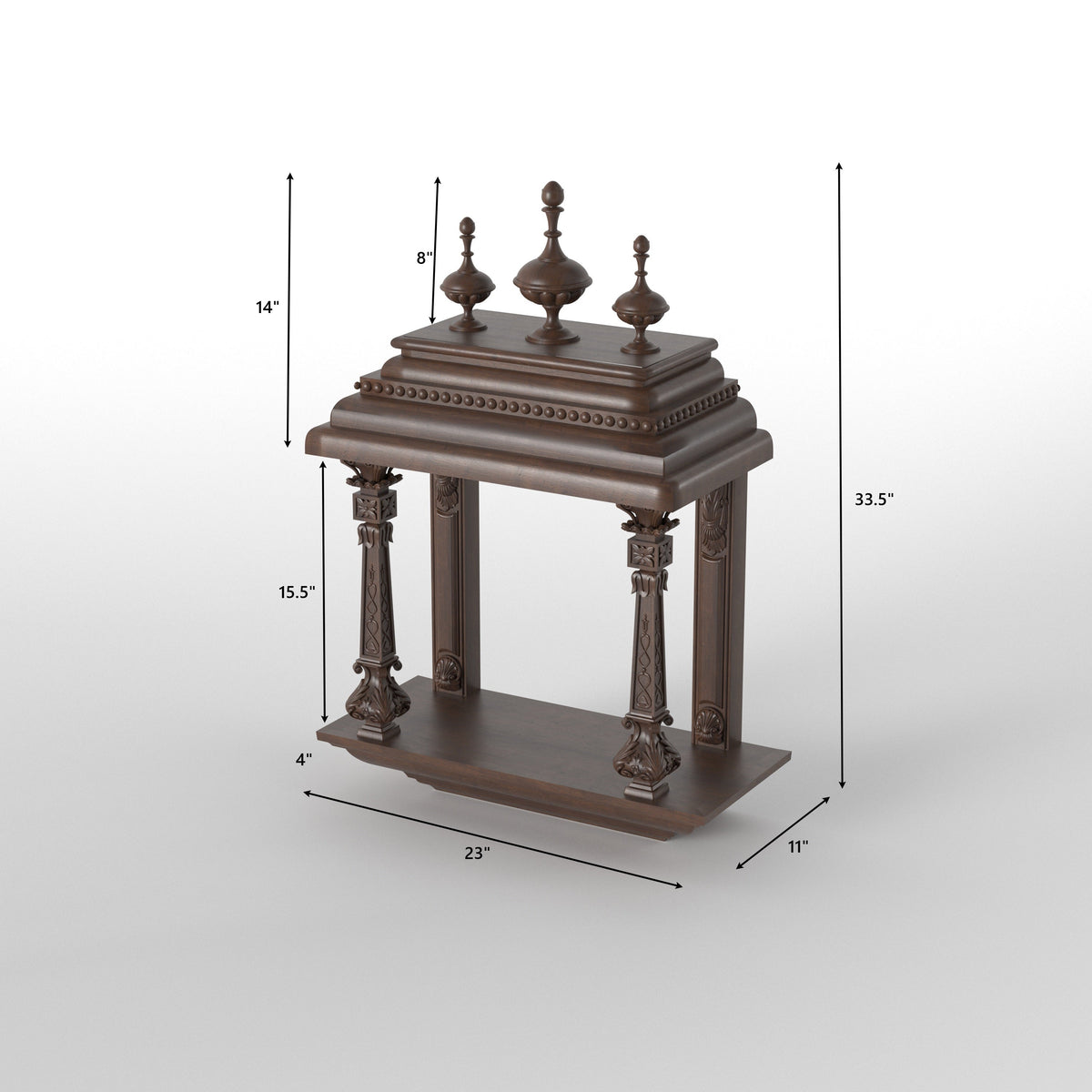 Aurelia Solid Wood Home Temple — view 6