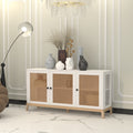 Bellamy Cane Panelled Engineered Wood Sideboard — view 1