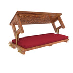 Paloma Carved Upholstered Hanging Swing — view 5