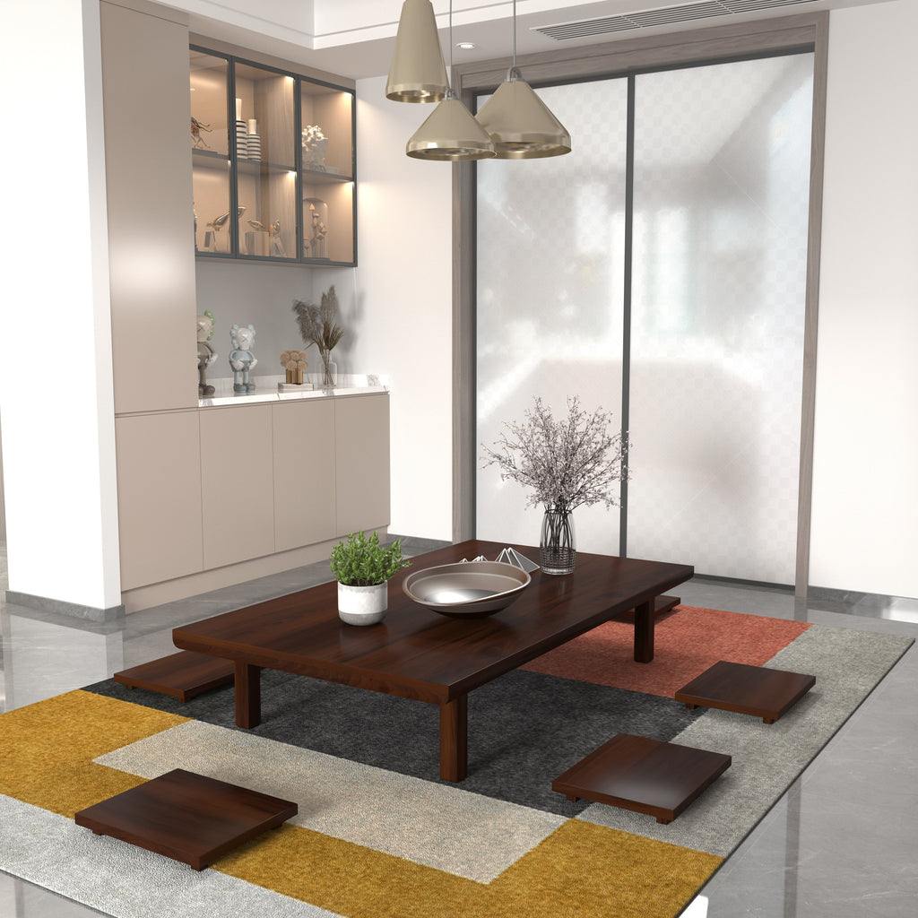 Oriel Solid Wood Floor Dining Set – product image 1