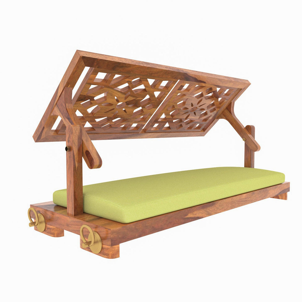 Odessa Floral Carved Hanging Swing — view 4