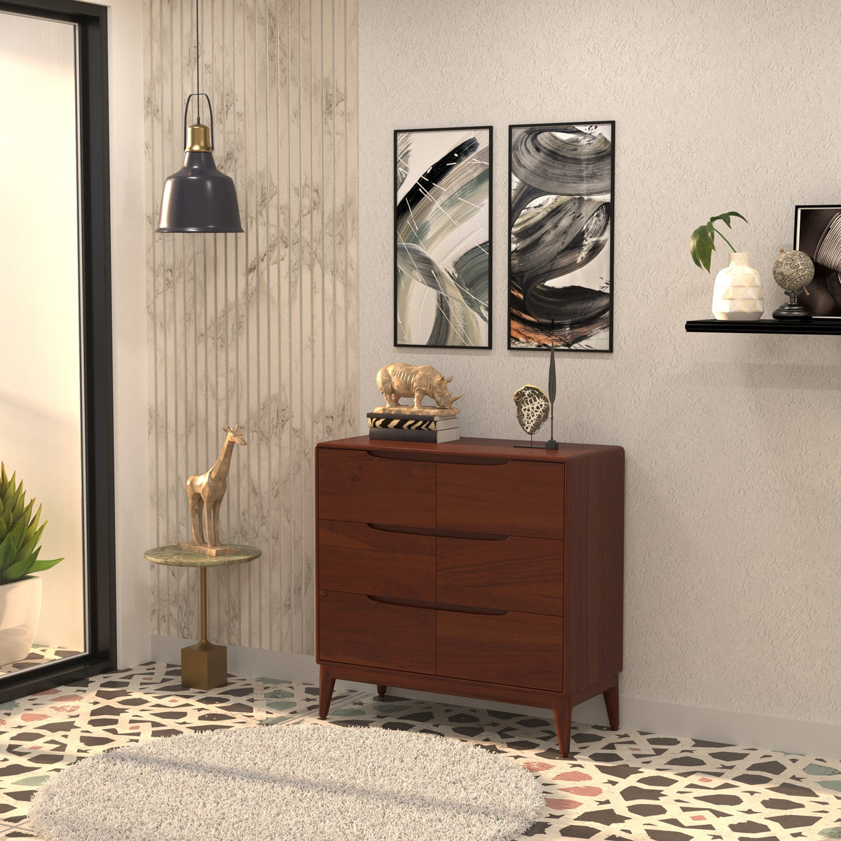 Elara Solid Wood Storage Cabinet — view 1