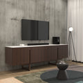 Faye White Two-Tone Engineered Wood TV Unit — view 1