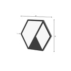 Aurelia Geometric Hexagonal Metal Wall Mirror — view 6