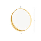 Dalia Round Gold Metal Wall Mirror — view 6