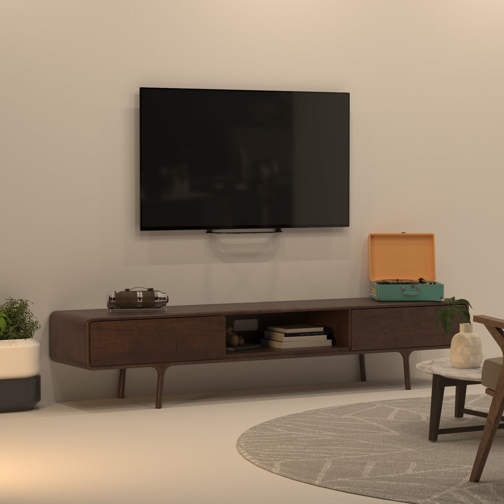 Freya Curved TV Unit — view 1