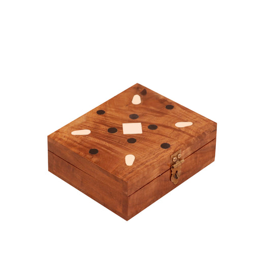 Calla Inlay White Jewellery Box — view 1