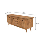 Leona Solid Wood TV Unit — view 2