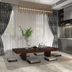 Aiko Solid Wood Floor Dining Set – product image 1