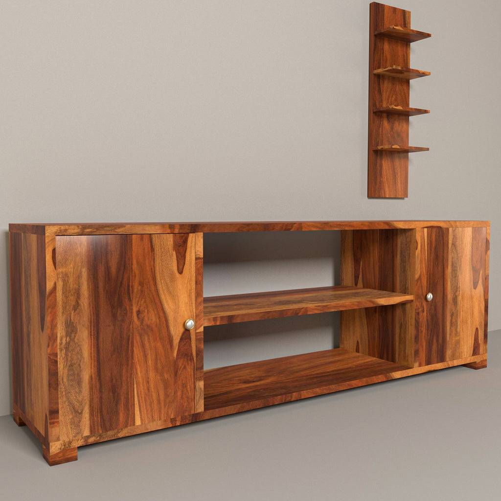 Thea Solid Wood TV Unit — view 4