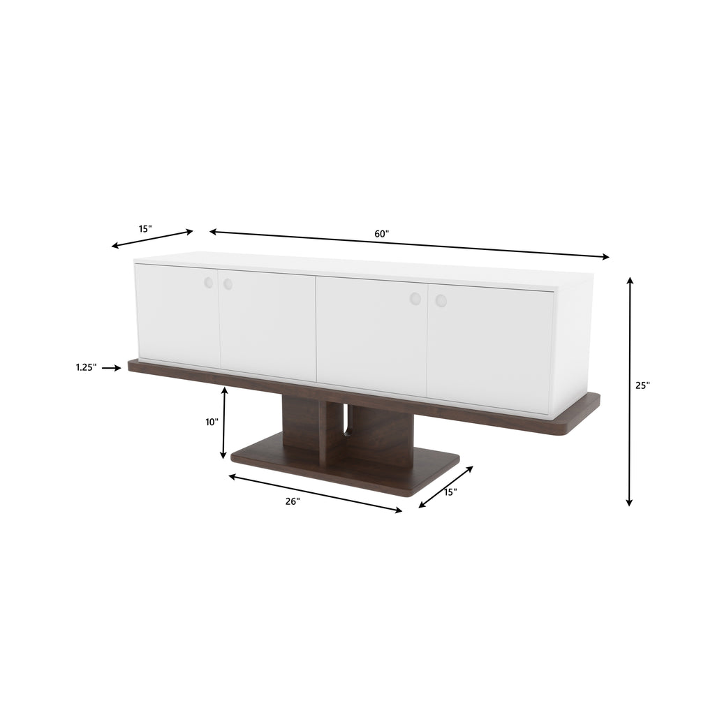 Flora Floating Pedestal Engineered Wood TV Unit — view 7
