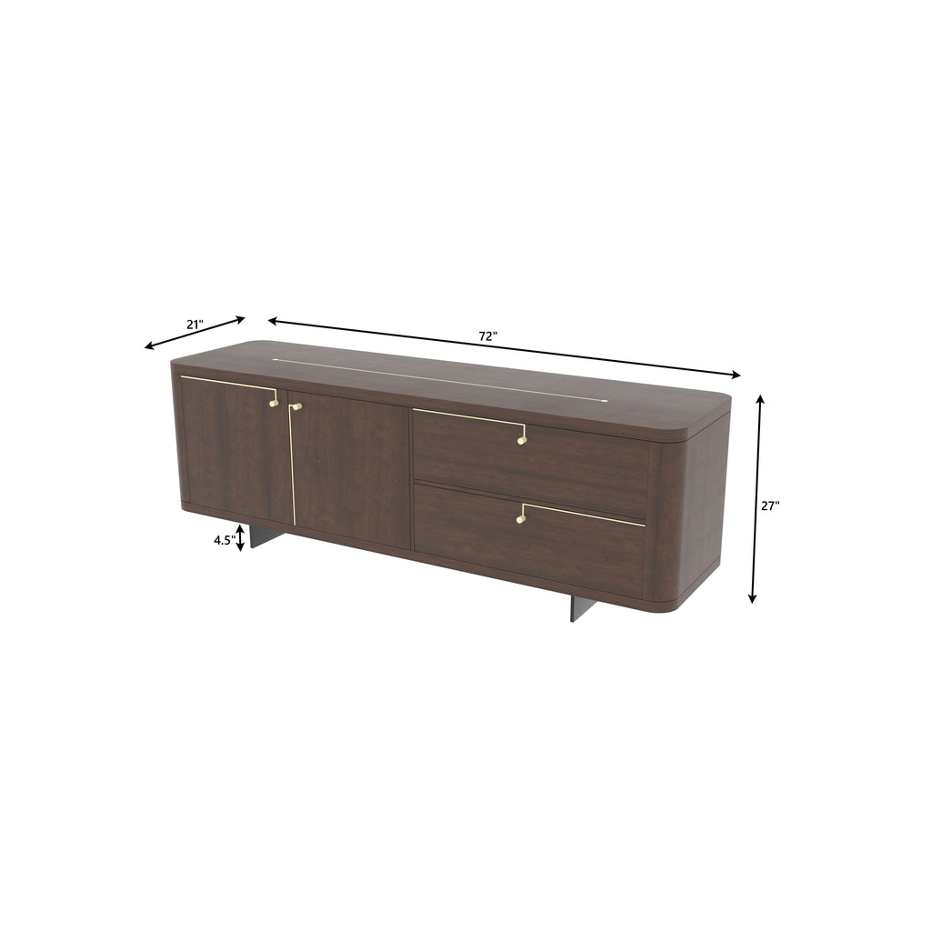 Giselle Gold TV Unit — view 7