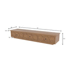 Delphine Geometric Engineered Wood TV Unit — view 7