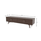 Dalia Panelled Mid-Century TV Unit — view 7
