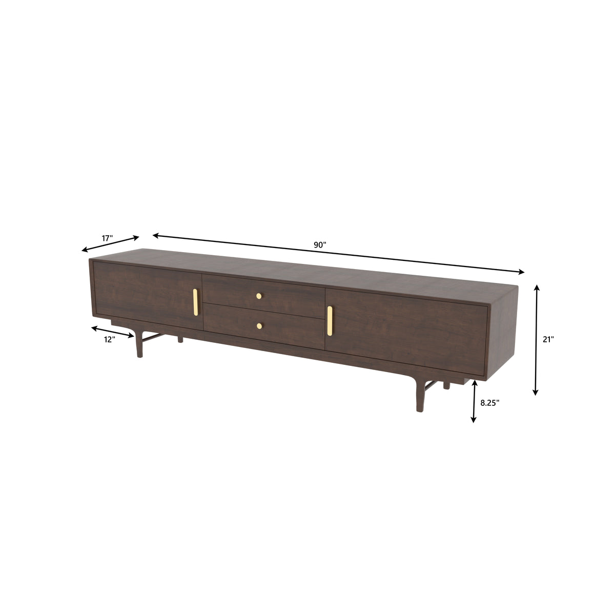 Elise Mid-Century TV Unit — view 7