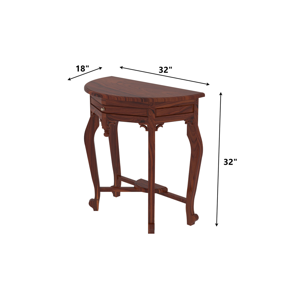 Giselle Solid Wood Console Table — view 7