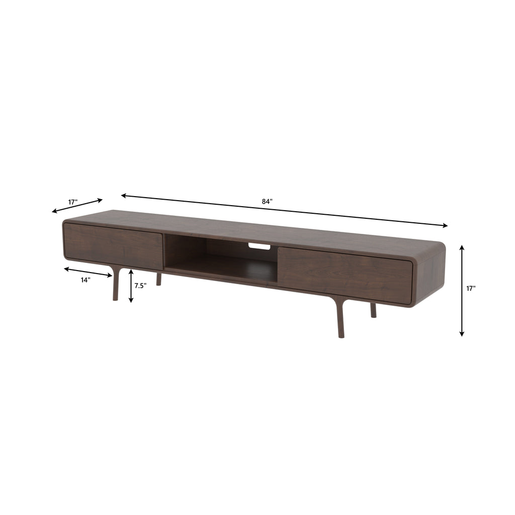 Freya Curved TV Unit — view 7