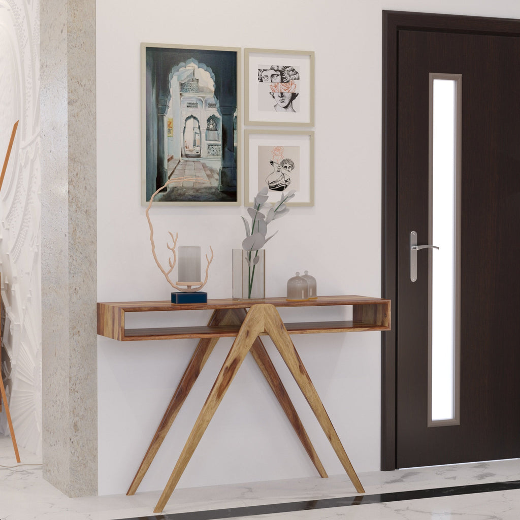 Ivy Solid Wood Console Table — view 1