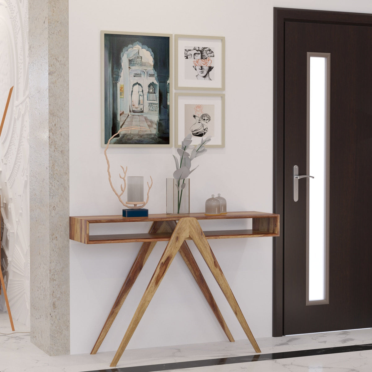 Ivy Solid Wood Console Table — view 1