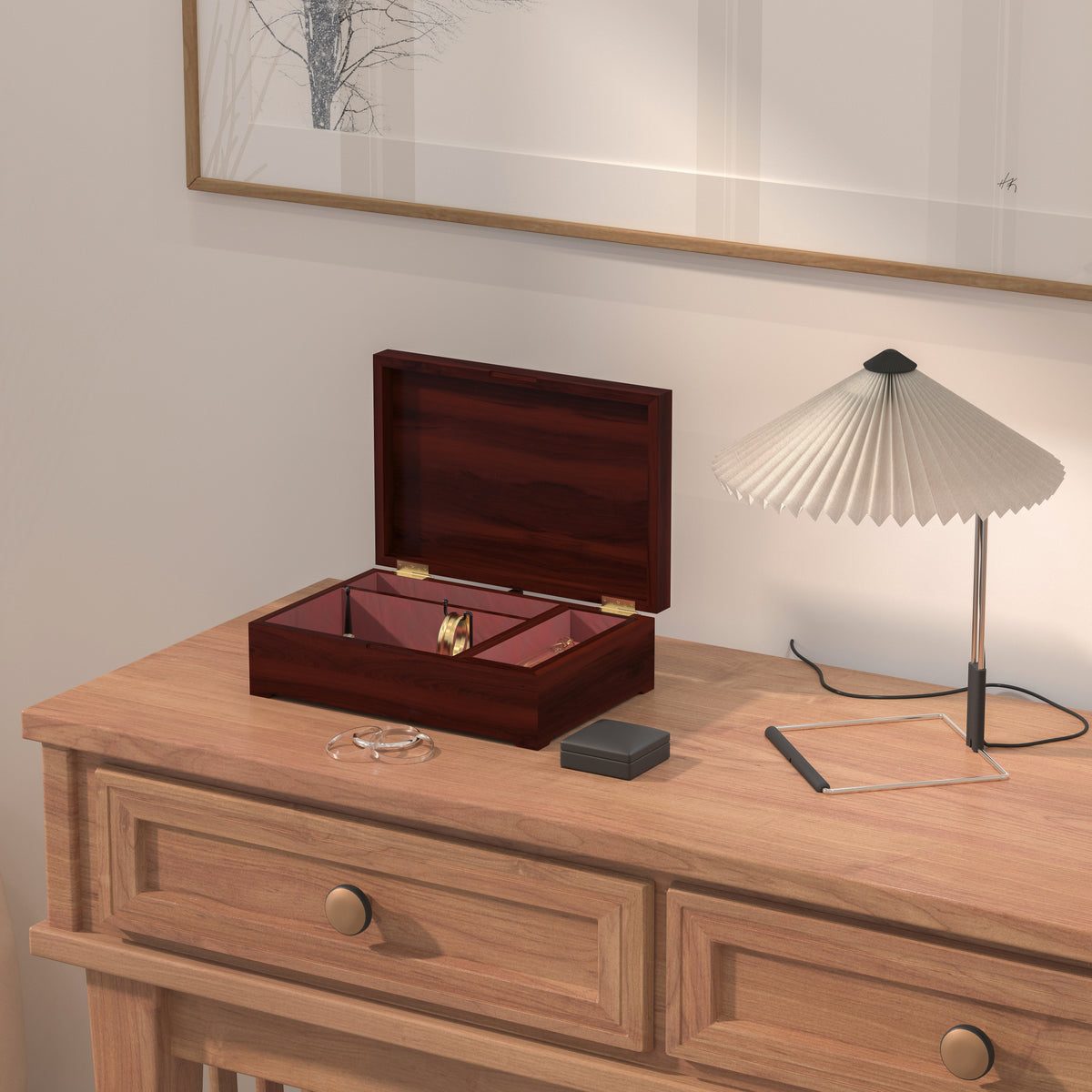 Arden Solid Wood Jewellery Box — view 1