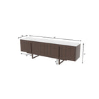 Faye White Two-Tone Engineered Wood TV Unit — view 7