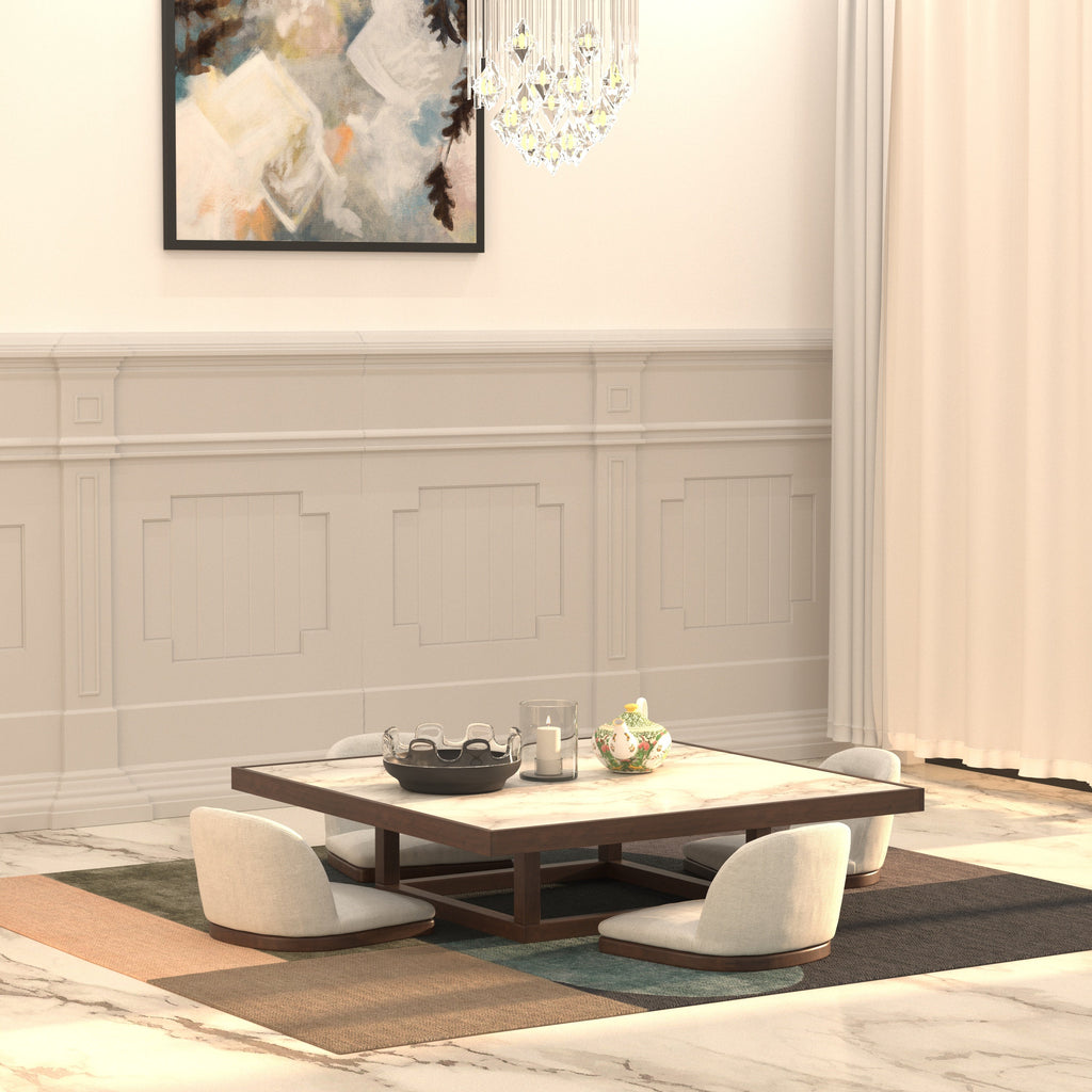 Iori Solid Wood Square Dining Set – product image 1