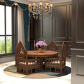 Evora Solid Wood Round Dining Set – product image 1