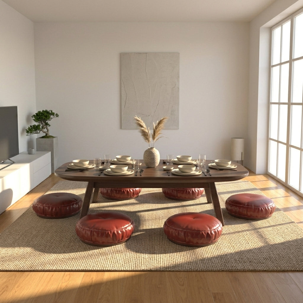 Arden Solid Wood Dining Set with Angled Legs – product image 1