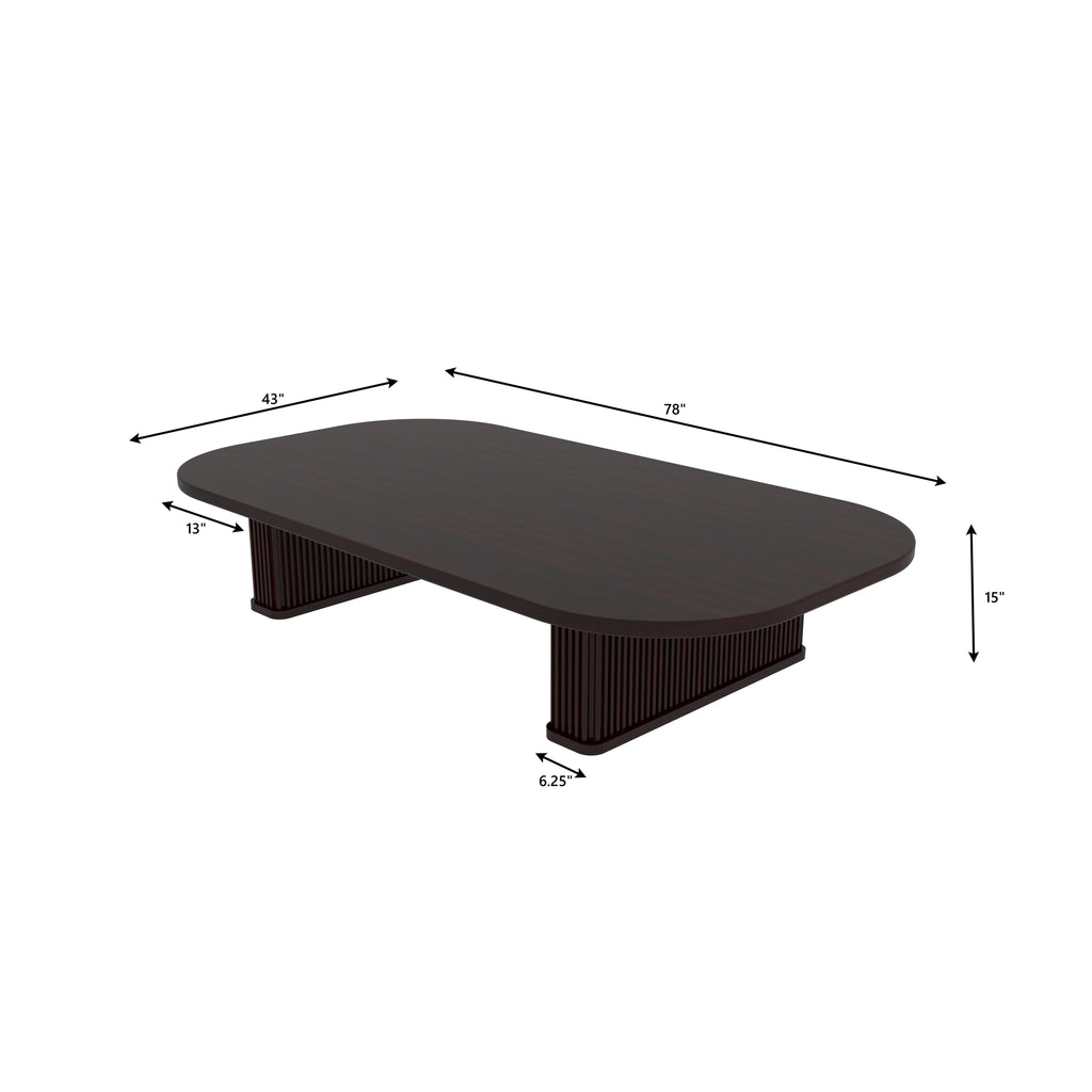Aster Solid Wood Low Dining Set – product image 2