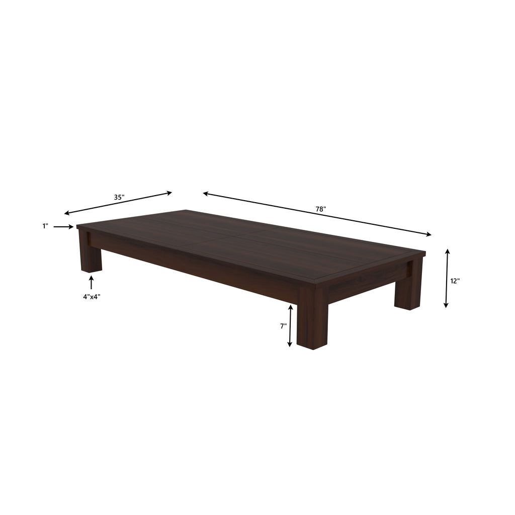 Shiro Solid Wood Floor Dining Set – product image 2