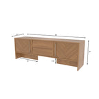 Emery Chevron Engineered Wood TV Unit — view 8