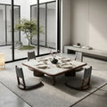Nara Solid Wood Square Floor Dining Set – product image 1