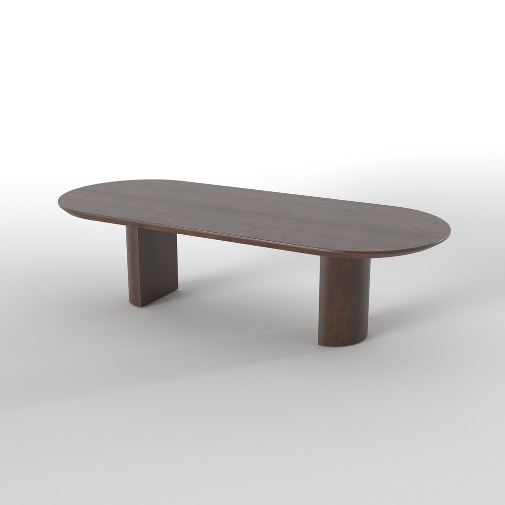 Akari Solid Wood Oval Floor Dining Set – product image 9