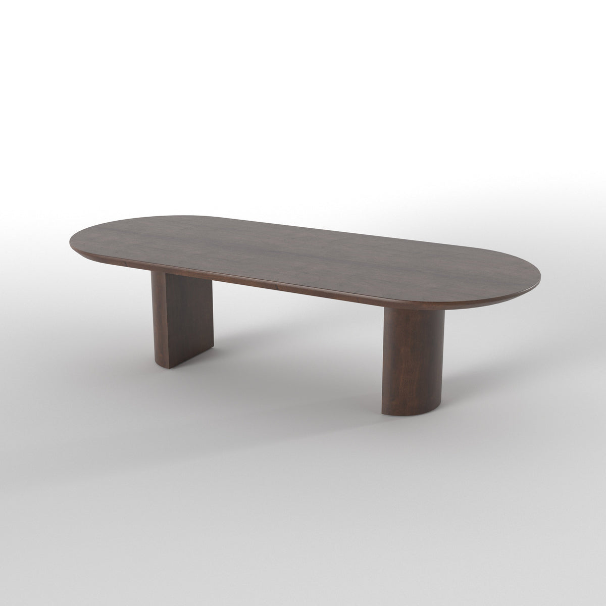 Akari Solid Wood Oval Floor Dining Set – product image 9
