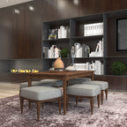 Alma Solid Wood Low Dining Set – product image 1
