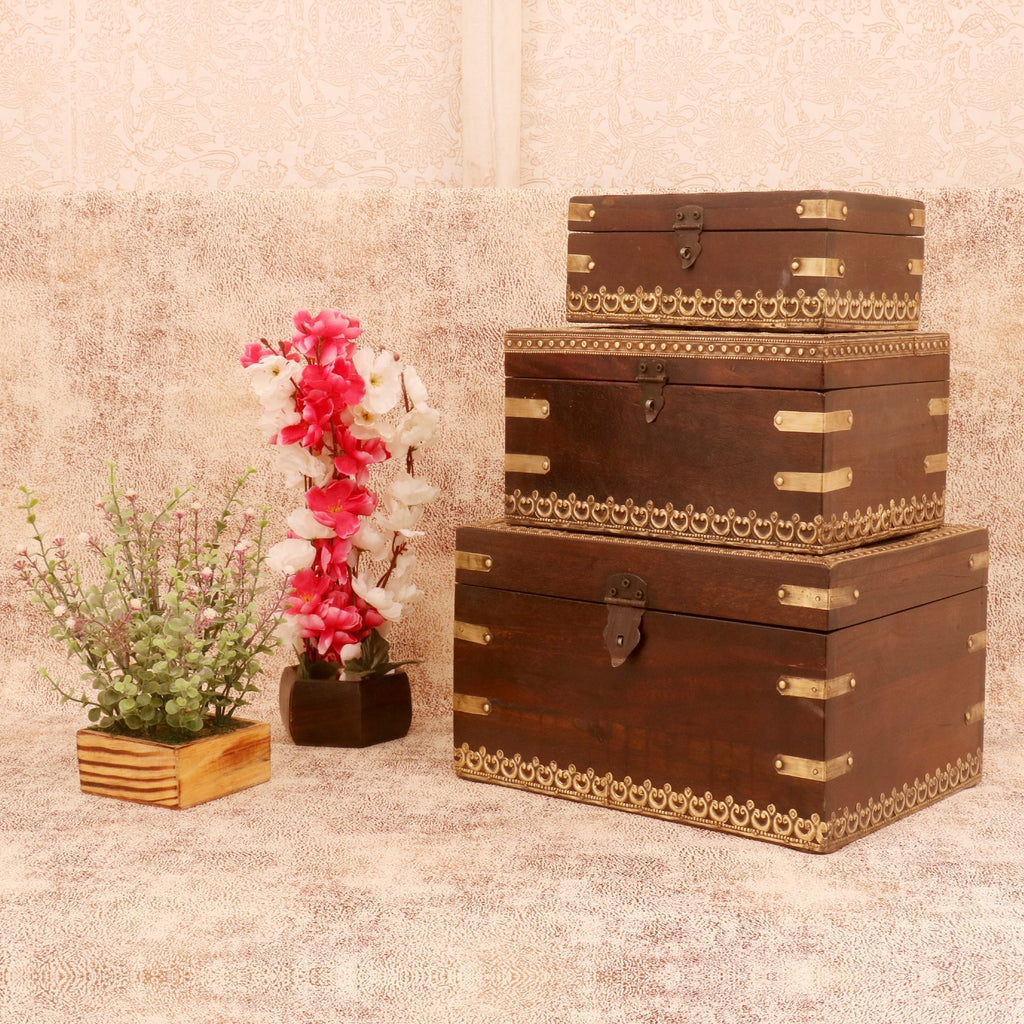 Sable Solid Wood Storage Box — view 1