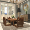 Celeste Carved Solid Wood Dining Set – product image 1