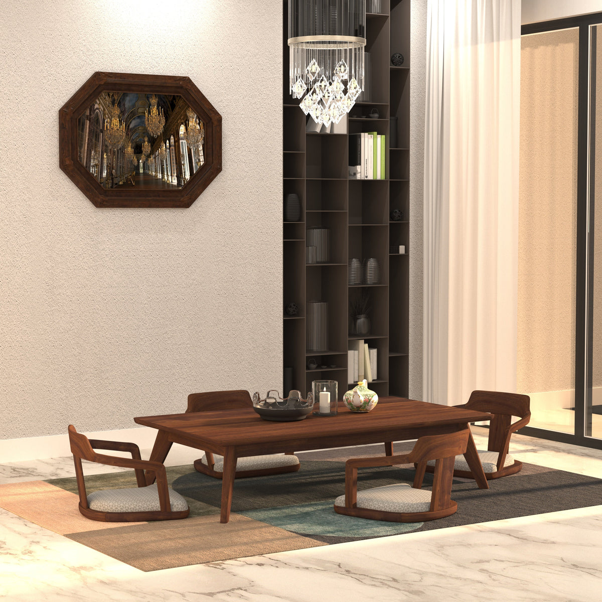 Selene Solid Wood Dining Set – product image 1