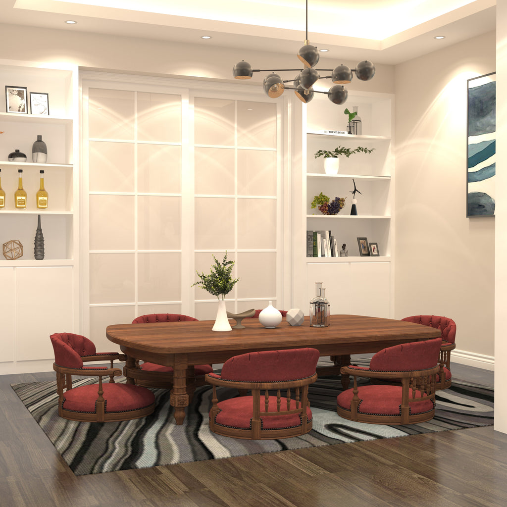 Roselle Solid Wood Oval Dining Set – product image 1