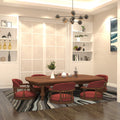 Roselle Solid Wood Oval Dining Set – product image 1