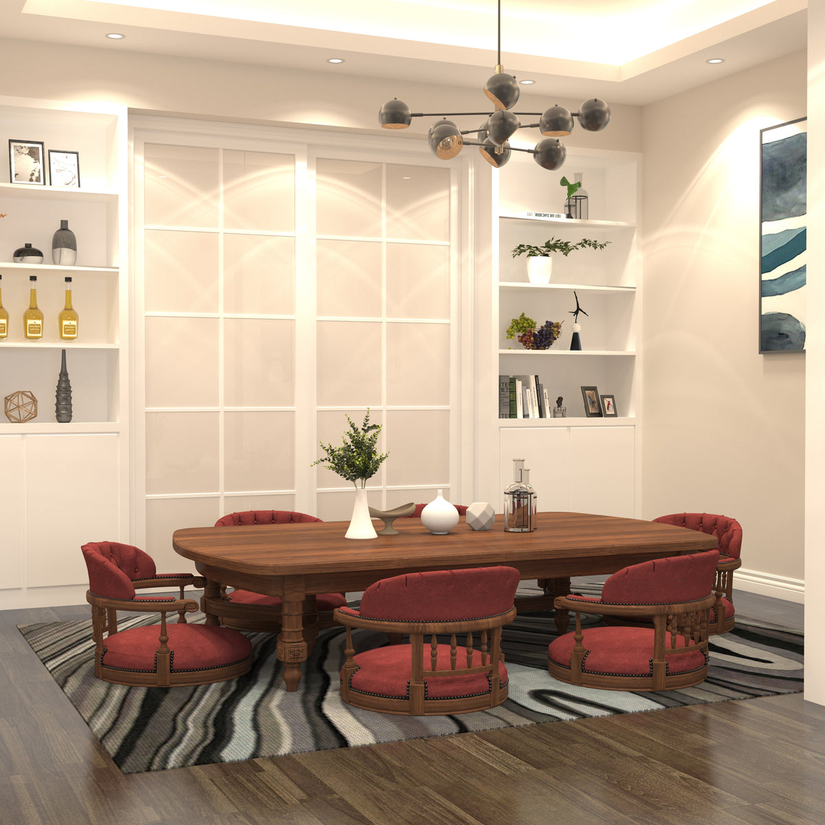 Roselle Solid Wood Oval Dining Set – product image 1