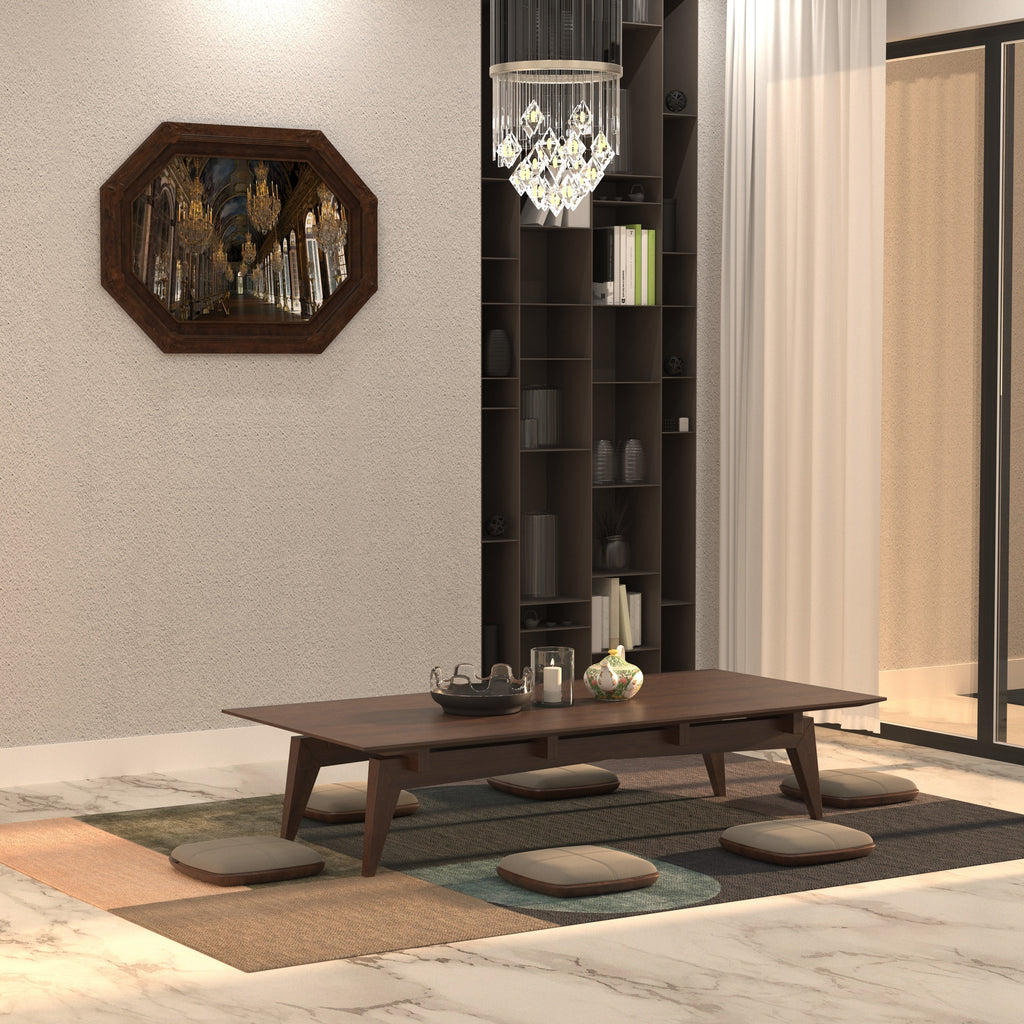 Kiyomi Solid Wood Floor Dining Set – product image 1